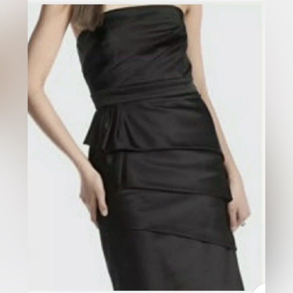 WHBM Strapless Tiered Cocktail Dress Sz 4